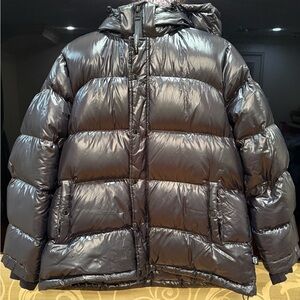 Aritzia Shiny Black Puffer Jacket